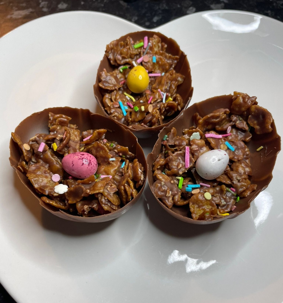 Chocolate cornflake cake filled Easter eggs The Parenting Daily